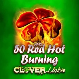 50 Red Hot Burning Clover Links online game logo by Novomatic on bof-casino.eu