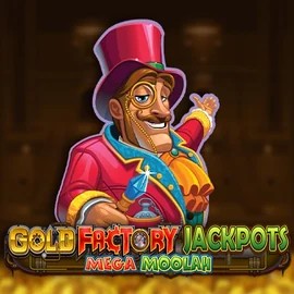 Official Jackpots logo: Gold Factory Jackpots Mega Moolah by Aurum Signature Studios at Bof Casino